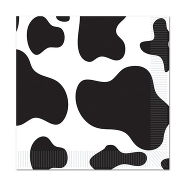 Cow Print Luncheon Napkins 16pk - Party Savers