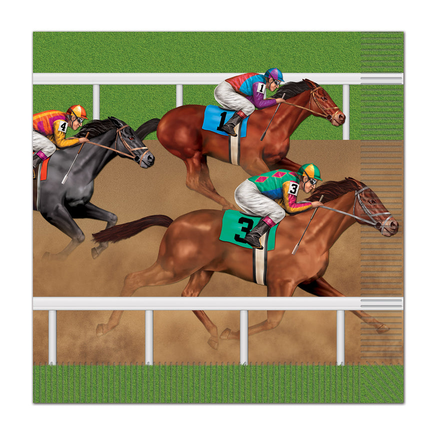 Horse Racing Luncheon Napkins 16pk - Party Savers