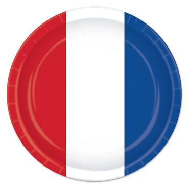 Red, White & Blue Plates 23cm 8pk - Party Savers