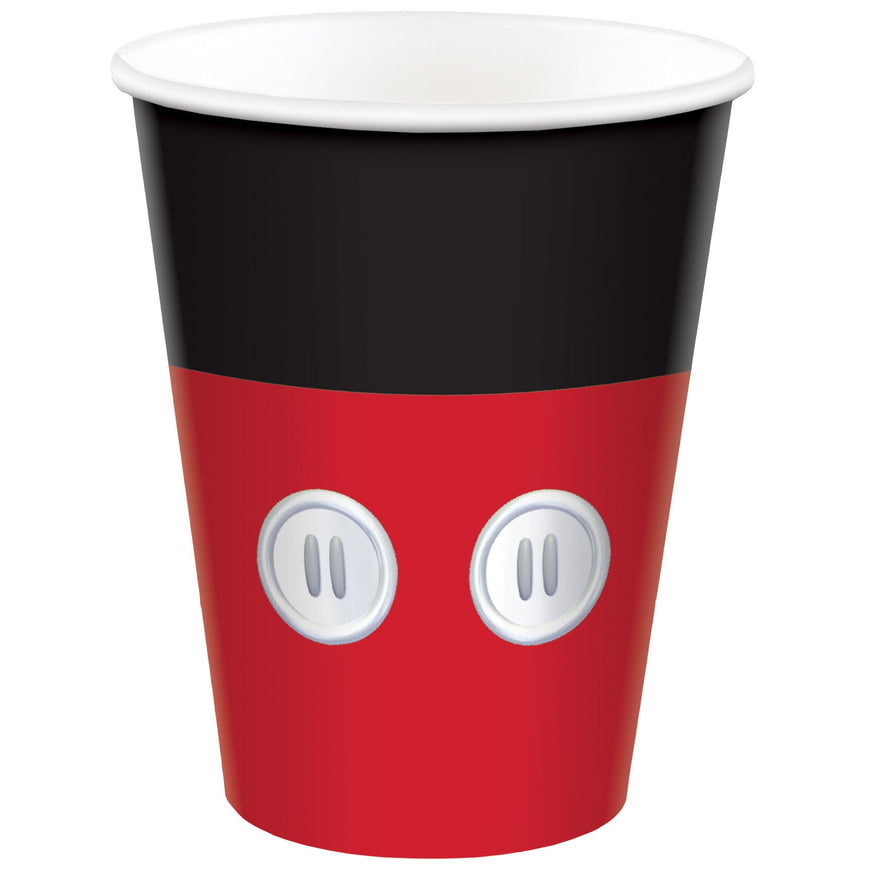 Mickey Mouse Forever Paper Cups 266ml 8pk - Party Savers