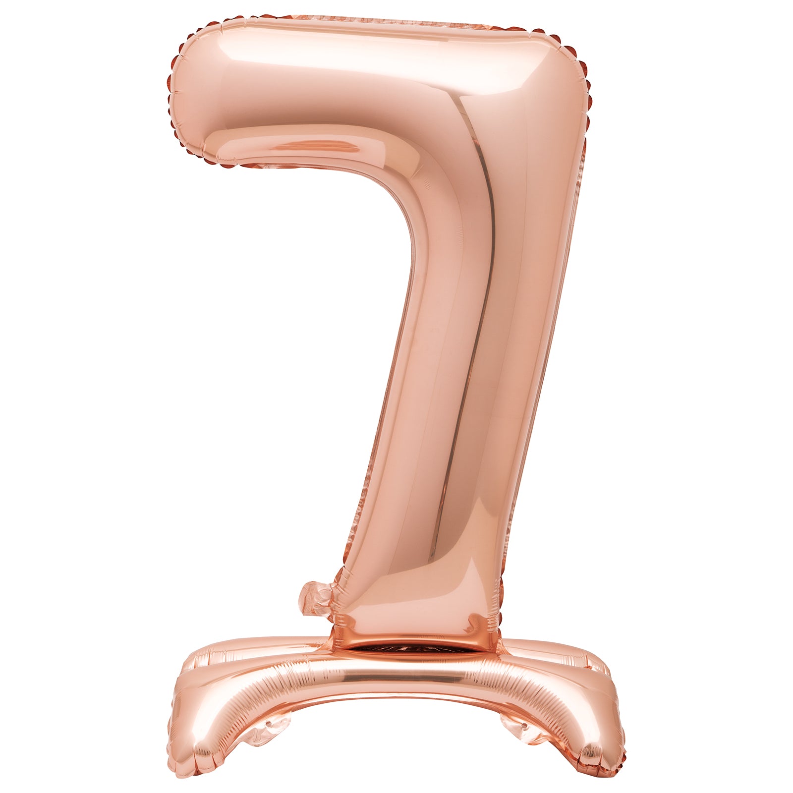Rose Gold Number 7 Standing Air-Filled Foil Balloon 76.2cm Each