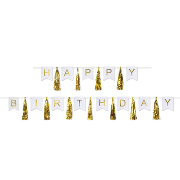 Happy Birthday Tassel Streamer 2pk - Party Savers