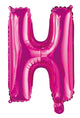 Letter H Bright Pink Foil Balloon 35cm - Party Savers