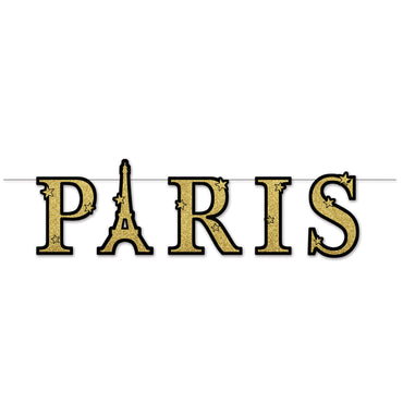 Glittered Paris Streamer 91cm - Party Savers