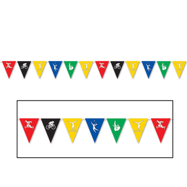 Summer Sports Pennant Banner 28cm x 3.65cm - Party Savers