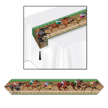 Printed Horse Racing Table Runner 28cm x 1.8m - Party Savers