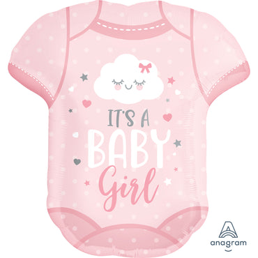 It's a Baby Girl Onesie SuperShape Foil Balloon - Party Savers