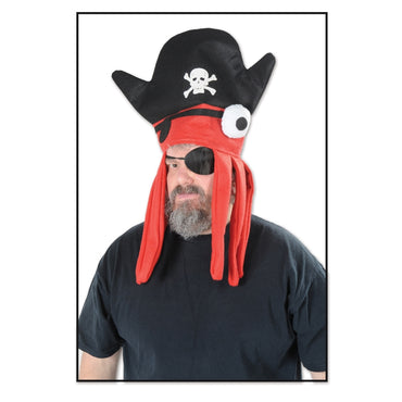 Felt Pirate Squid Hat Each - Party Savers