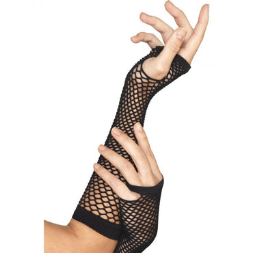 Black Fishnet Gloves - Party Savers