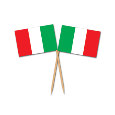 Italian Flag Picks 50pk - Party Savers