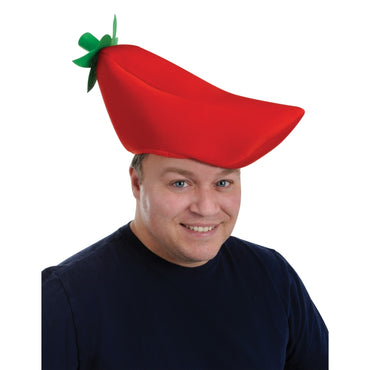 Plush Chili Pepper Hat Each - Party Savers