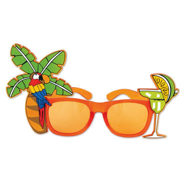 Palm Tree And Parrot Fanci-Frames Each - Party Savers