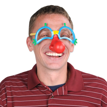 Clown Glasses With Nose Each - Party Savers