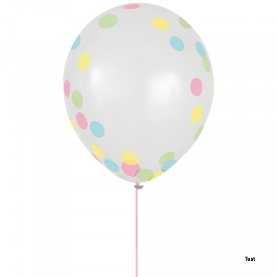 Pretty Pastels Confetti Latex Balloons 30cm 6pk - Party Savers
