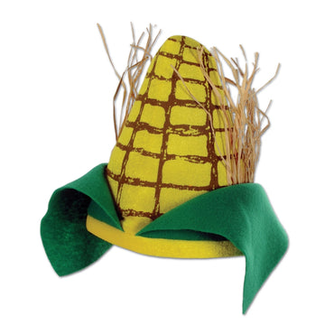 Plush Corn Cob Hat Each - Party Savers