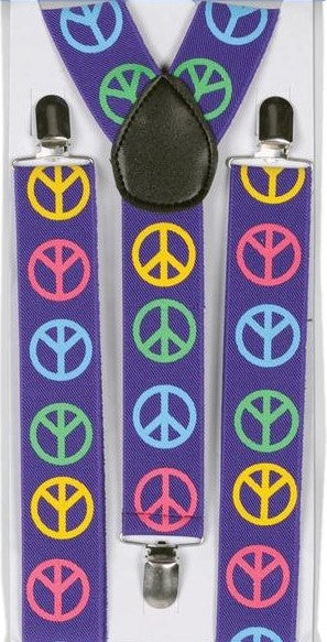 Peace Sign Suspenders - Party Savers
