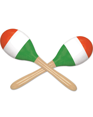 Red, White & Green Maracas 8in. 2pk - Party Savers