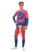 Mens Costume - Willyman Superhero Pink & Blue Costume - Party Savers