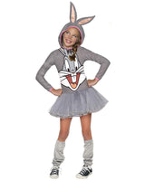 Girls Costume - Bugs Bunny Girls Hooded - Party Savers