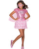 Girls Costume - Supergirl Pink Sequin - Party Savers