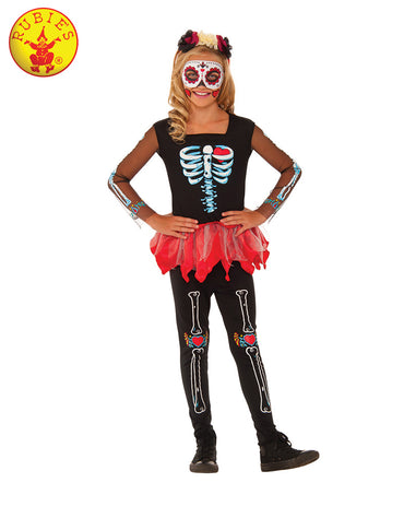 Girls Costume - Scared To The Bone Skeleton - Party Savers