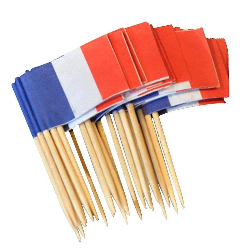Flagpicks France 500pk - Party Savers