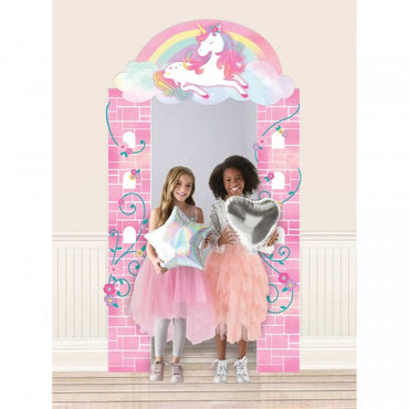 Enchanted Unicorn Deluxe Doorway Entry Decoration 115cm x 190cm Each - Party Savers