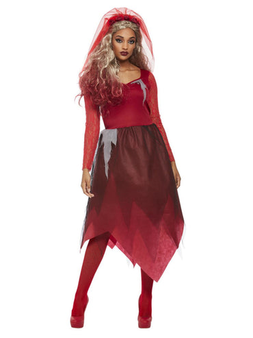 Women Costume - Red Grave Yard Bride Costume