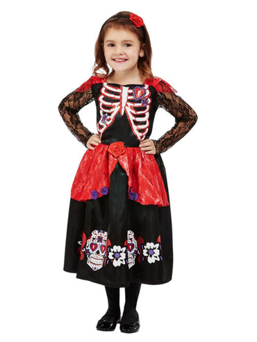 Girl Costumes - Toddler Girl Day of the Dead Costume