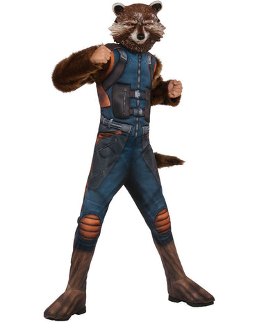 Boys Costume - Rocket Raccon Deluxe - Party Savers