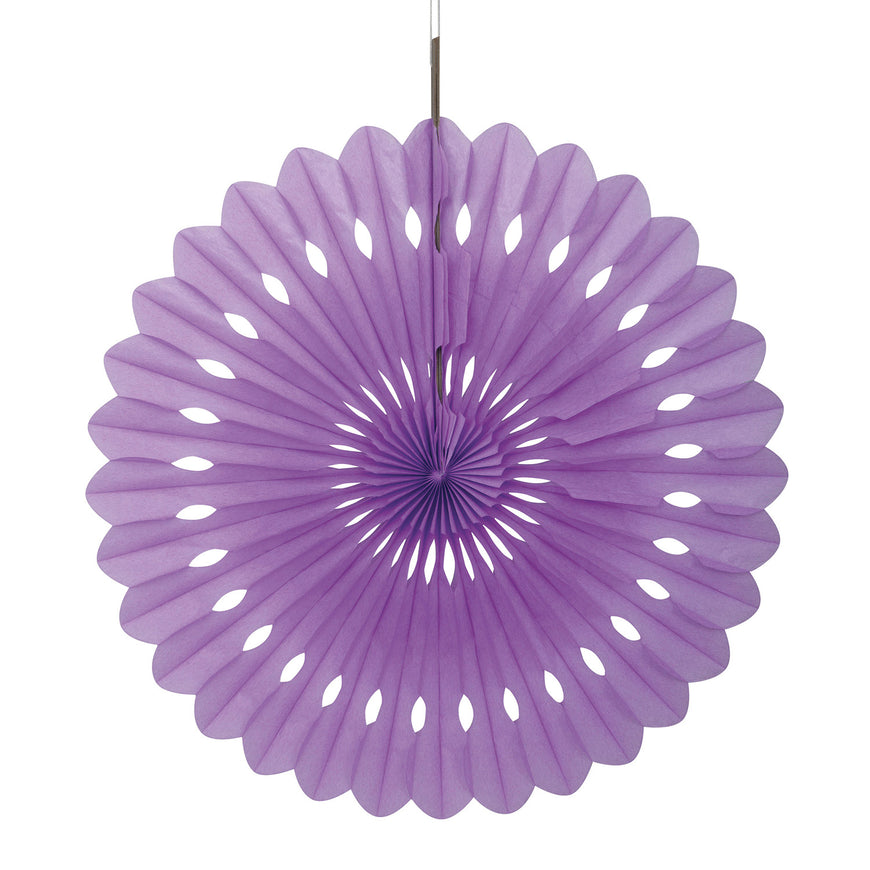 Purple Decorative Fan 40cm - Party Savers