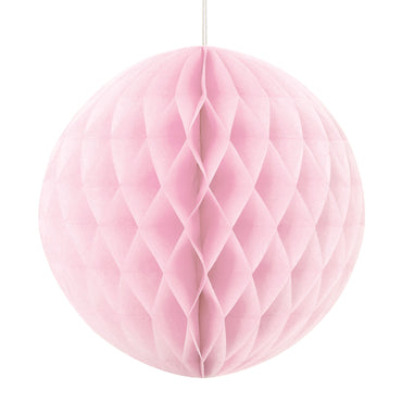 Pastel Pink Honeycomb Ball 20cm - Party Savers
