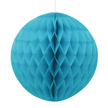 Teal Honeycomb Ball 20cm - Party Savers