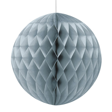 Silver Honeycomb Ball 20cm - Party Savers
