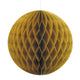 Gold Honeycomb Ball 20cm - Party Savers