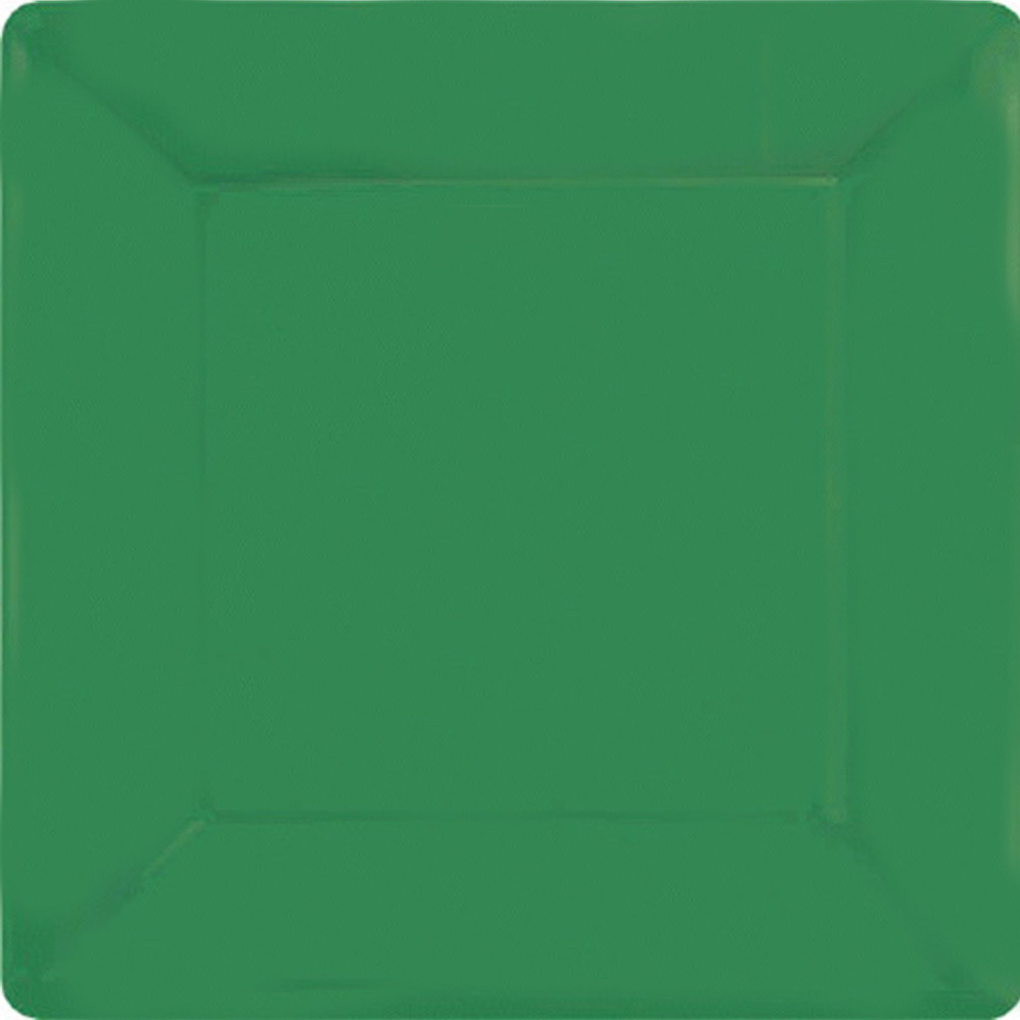 Black Square Paper Plates 17cm 20pk - Party Savers