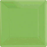 Festive Green Square Paper Plates 17cm 20pk - Party Savers