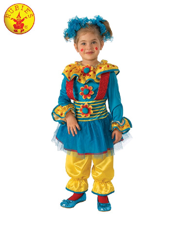 Girls Costume - Dotty The Clown - Party Savers