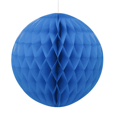 Royal Blue Honeycomb Ball 20cm - Party Savers