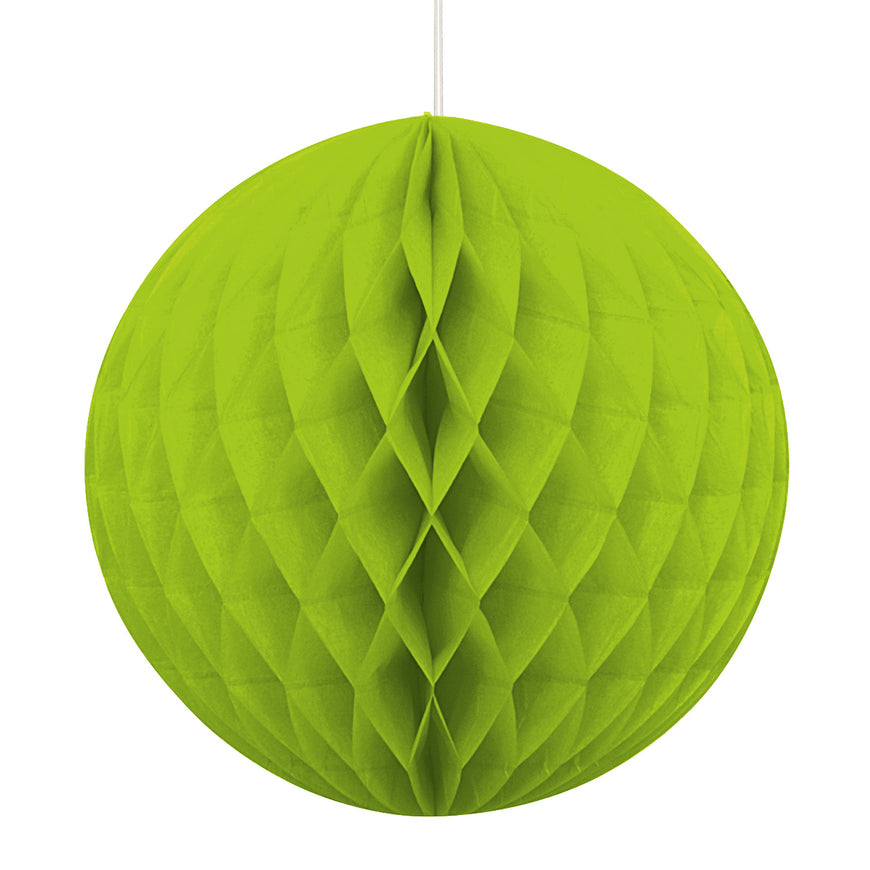 Lime Green Honeycomb Ball 20cm - Party Savers
