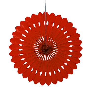 Red Decorative Fan 40cm - Party Savers