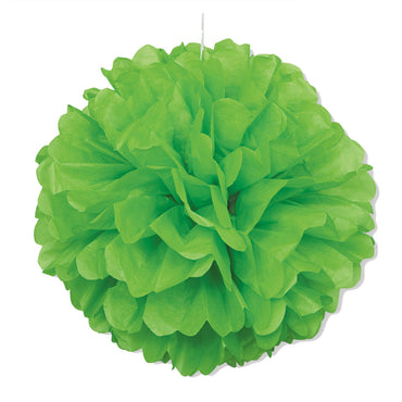 Lime Green Puff Decoration 40cm - Party Savers