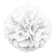 White Puff Decoration 40cm - Party Savers