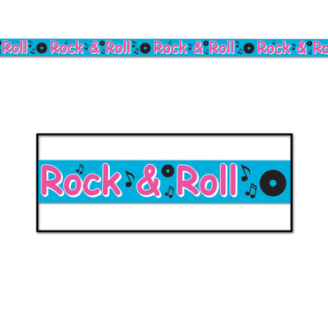 Rock & Roll Party Tape 7.5cm x 6m - Party Savers