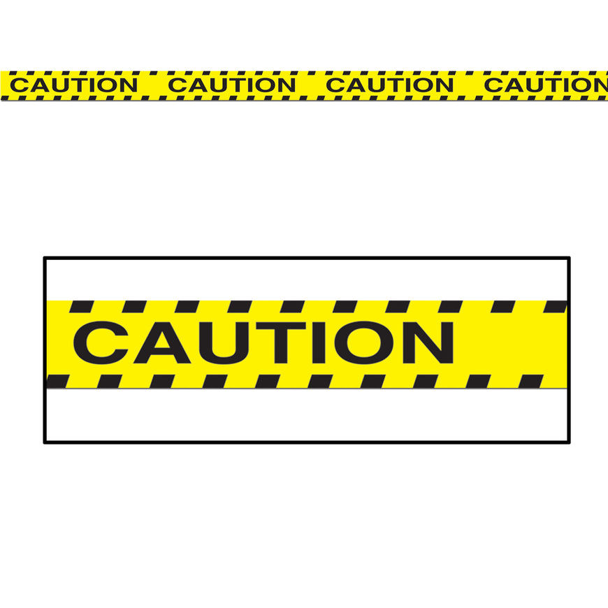 Caution Party Tape 7.5cm x 6m - Party Savers