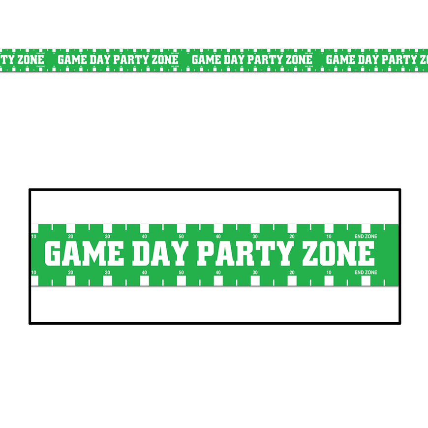 Game Day Party Zone Party Tape 7.6cm x 6.1m - Party Savers