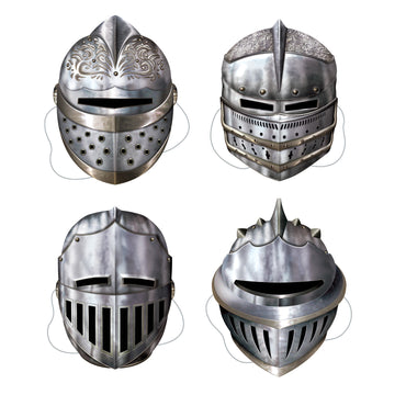 Knight Masks 30cm 4pk - Party Savers