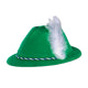 Green Velour Tyrolean Hat Each
