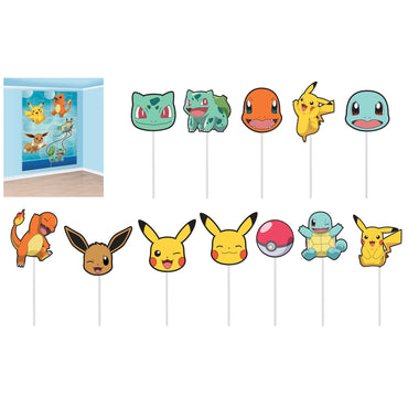 Pokemon Classic Scene Setter with Props 16pk - Party Savers