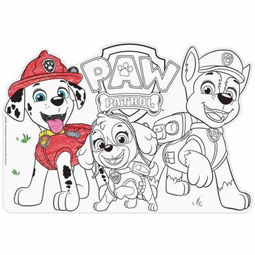 Paw Patrol Adventures Colour In Placemats 8pk